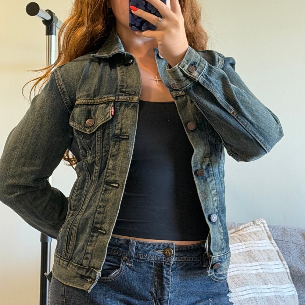 Levi's Faded Blue Denim Trucker Jacket XS
